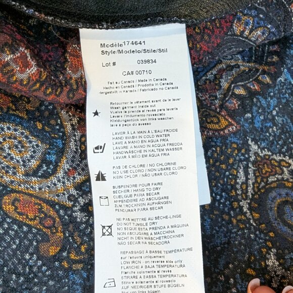 JOSEPH RIBKOFF Swing Jacket 12 Asymmetrical Tapestry One Button Art Paisley - Picture 8 of 10